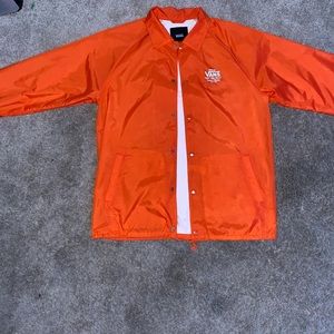 Vans Orange long thin rain coat